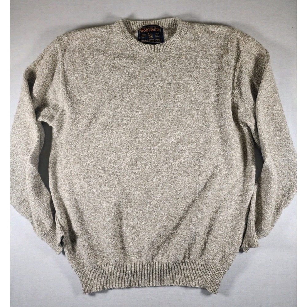 Woolrich John And Rich Bros Vintage Crewneck Pullover Sweater Mens M Oatmeal